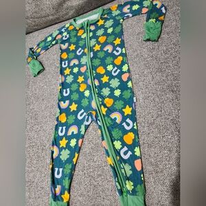 Little Sleepies Limited Edition St.Patrick's Day Zippy 12-18 Months